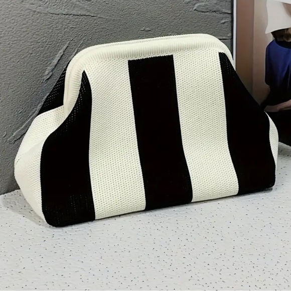 Knit Striped Clutch - Picture 2 of 4